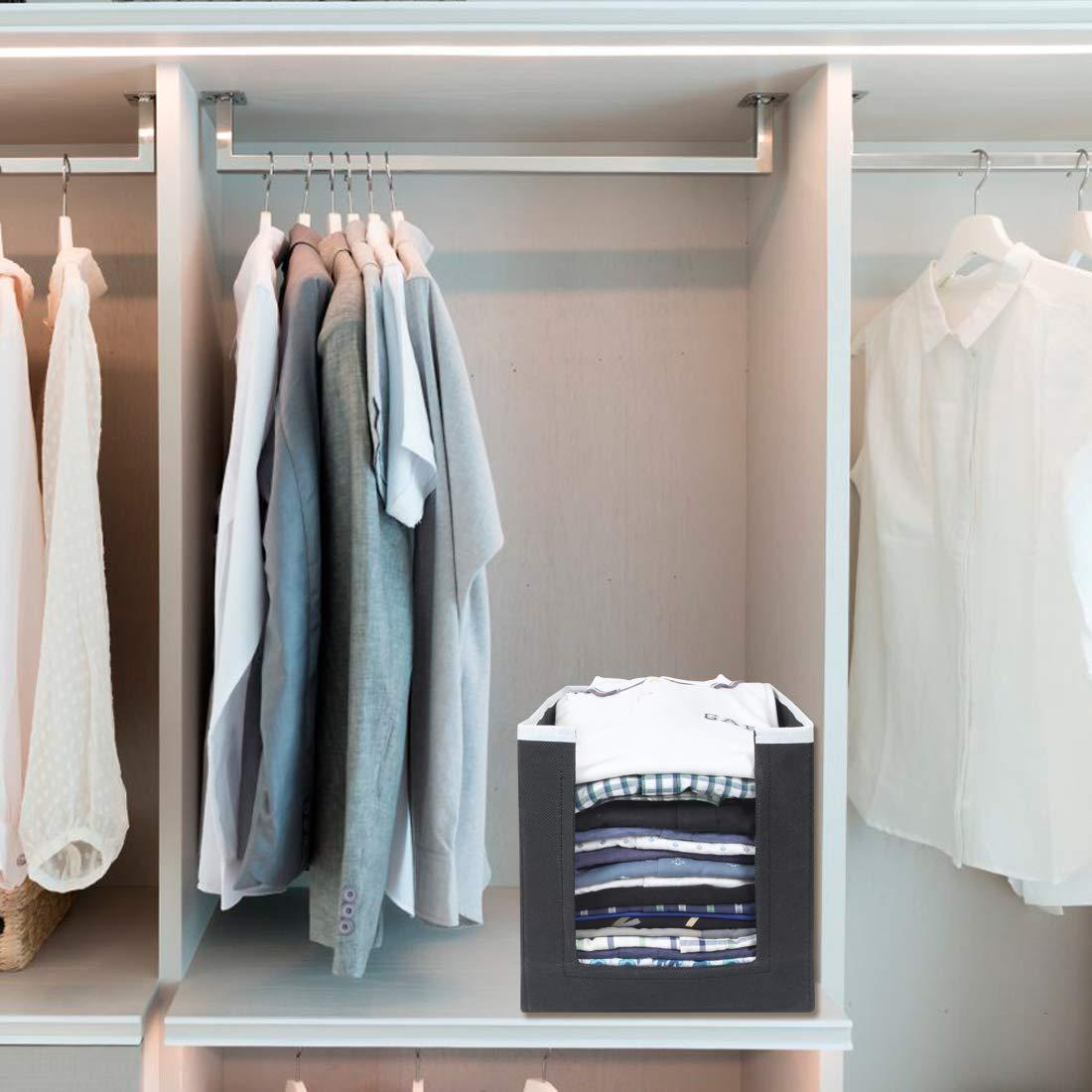 Closet Organizer-Foldable Shirts and Clothing Organizer Stackers(Pack of 4)
