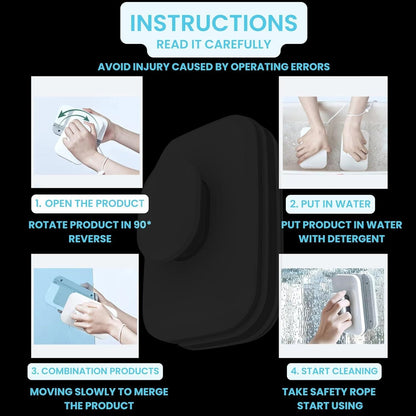 Magnetic Window Wiper Cleaner